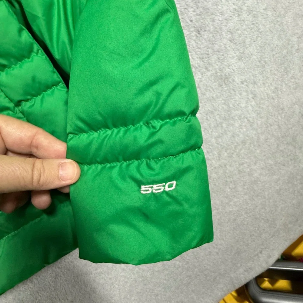 The North Face Alpz 550 Down Jacket Boys XL 18/20 Green Puffer Coat